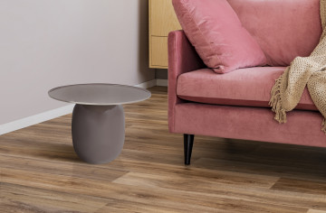 Masuta de cafea rotunda din fier 51x51x40,5 cm gri - Img 2