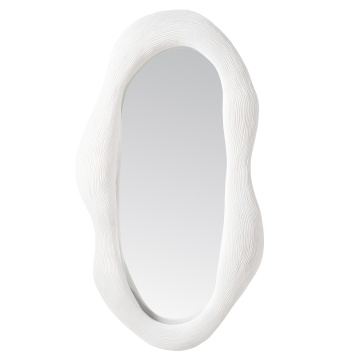 Oglinda ovala Alia alba 103 cm