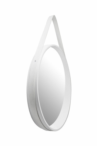 Oglinda rotunda cu rama din MDF alba Ultima, 3,5-7,5cm (L / D) x 49,5cm (W) x 49,5cm (H) - Img 2