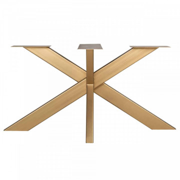 Picior pentru masa din fier Industrial Spider auriu 75 x 155 x 100 cm - Img 3