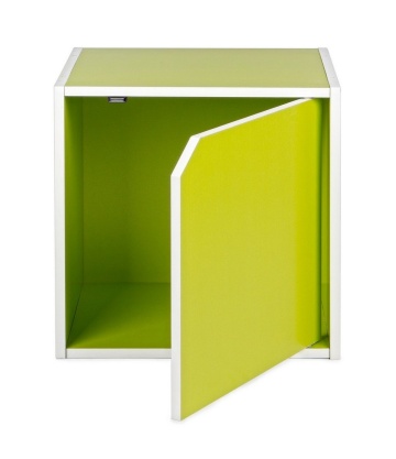 Polita Cube cu usa verde 35 cm - Img 4