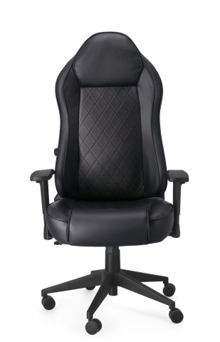 Scaun de birou ergonomic reglabil, din piele ecologică, negru - Img 3