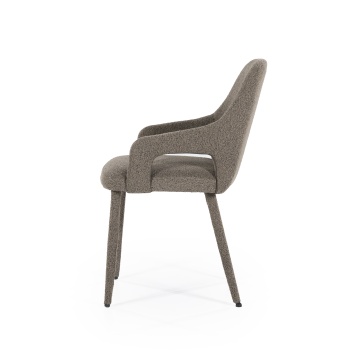 Scaun Fika din tesatura maro - Img 3