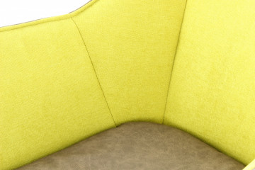 Scaun tapitat Marietta verde/taupe - Img 6