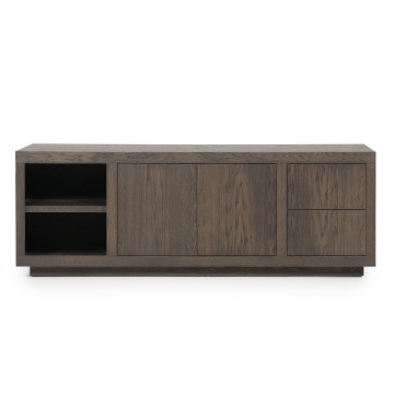 Servanta Helsinki din lemn de stejar maro 200x42x70 cm