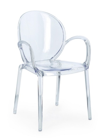 Set 4 scaune Camilla din policarbonat transparente