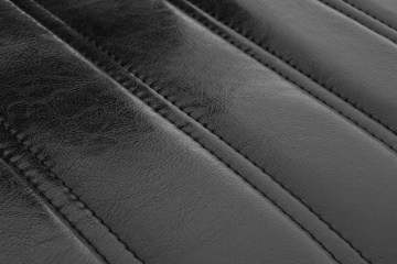 Set de 2 scaune de bar Barclay din oțel cromat și piele ecologică, negru - Img 4
