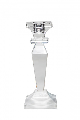 Suport lumanare din sticla de cristal Floretta II, transparent - Img 1