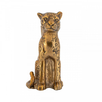 Suport lumanare leopard din metal Lyle, gold - Img 2