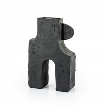 Vaza de ceramica Trib mica neagra 47 cm - Img 2