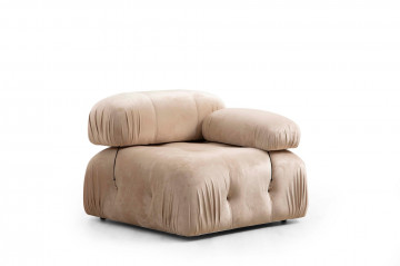 Coltar Bubble modular, 3 locuri, crem - Img 3