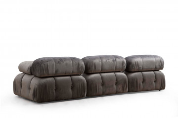 Coltar Bubble modular, 3 locuri, gri - Img 2