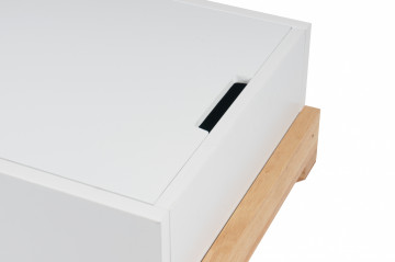 Comoda din lemn Valerie alba 56x34x58 cm - Img 3