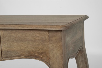 Consolă Domitille, 100 cm, cu 1 sertar, din lemn de mango, finisaj vopsit, 100x40x76 cm - Img 6