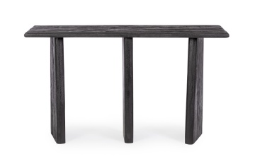 Consolă Zacatecas din lemn de mango, negru, 130 x 40 x 75 cm - Img 4