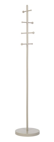 Cuier Camryn din oțel, vopsit epoxidic, bej, diametru 35 cm, înălțime 181.5 cm