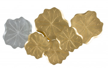 Decoratiune de perete din MDF aurie - Img 1
