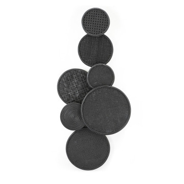 Decoratiune de perete Round & round neagra - Img 1