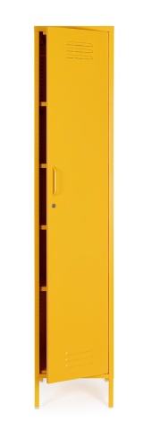 Dulap Cambridge, cu 1 ușă, din oțel, vopsit electrostatic, galben, 46x38x185 cm - Img 11
