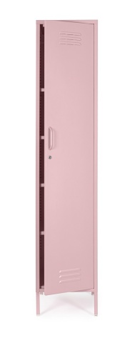 Dulap Cambridge, cu 1 ușă, din oțel, vopsit electrostatic, roz pastel, 46x38x185 cm - Img 8