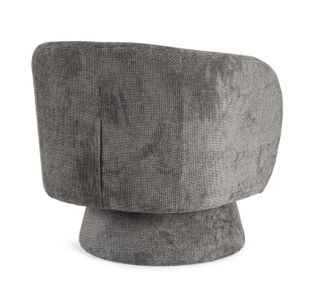 Fotoliu Julienne, pivotant, gri închis, 78 x 81 x 77 cm - Img 2