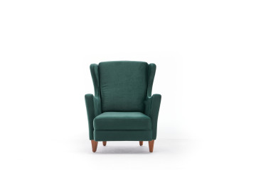 Fotoliu tapitat Lola verde