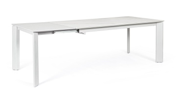 Masă dining extensibilă Briva, 6-10 persoane, blat ceramic, 160-220 x 90 cm