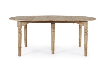 Masă extensibilă Bedford, din lemn masiv de stejar, finisaj ceruit antichizat, 10 locuri, 110-272x110 cm - Img 8