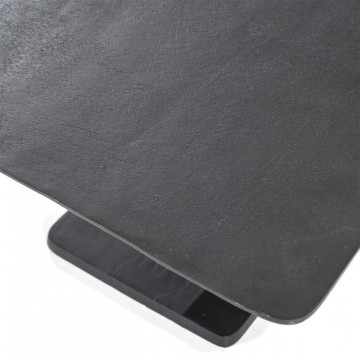 Masuta de cafea din aluminiu negru Haven 60×60 cm - Img 2