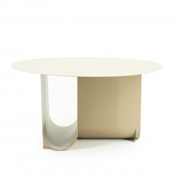Masuta de cafea din metal Otus nisip 70x70x35 cm - Img 1
