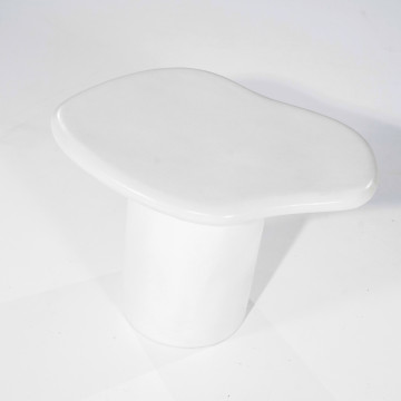 Masuta de cafea fibră de sticlă Seki 57,5x44x41 cm alba - Img 2