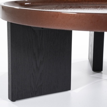 Masuta de cafea Mayson din MDF stejar rosu 90x35 cm - Img 3