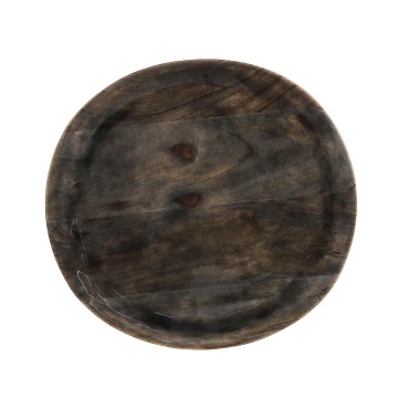 Măsuță de cafea rotundă Zainab, din lemn de acacia și oțel, cu finisaj natural, diametru 40 cm - Img 4