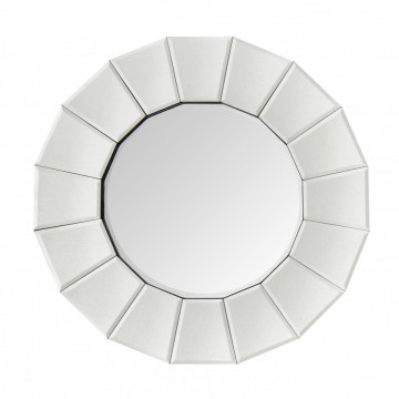 Oglinda rotunda Amun Argintiu, 4cm (L / D) x 60cm (l) x 60cm (H)