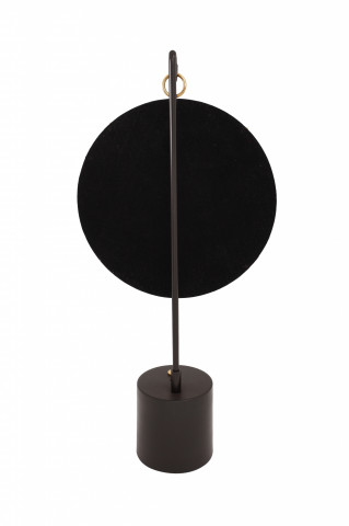 Oglinda rotunda auriu/negru Elegance 13x30x65 cm - Img 4
