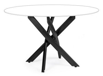 Picioare masa dining din oțel vopsit negru