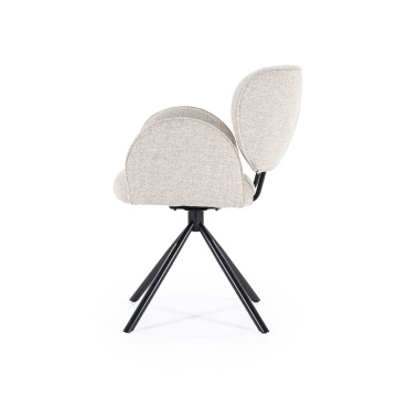 Scaun Rosalin din Țesătură și metal taupe - Img 4