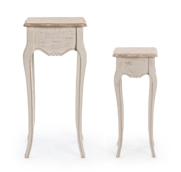 Set 2 Măsuțe de cafea Clarisse, din lemn paulownia și MDF, finisaj mat - Img 4