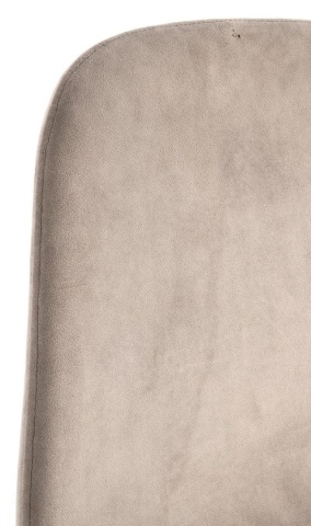 Set 4 scaune Irelia, din catifea, Taupe, 52,5x42,5x90 cm - Img 7