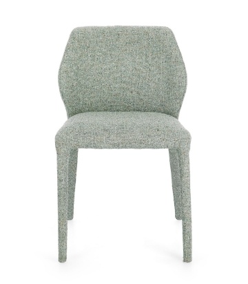 Set de 2 scaune Libby, din oțel și stofă, verde, 50x55x77,5 cm - Img 3