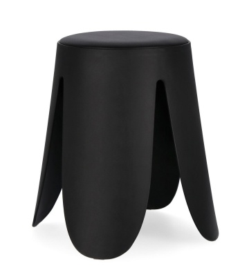 Set de 4 taburete Imogen, negru, diametru 37 cm, înălțime 47 cm
