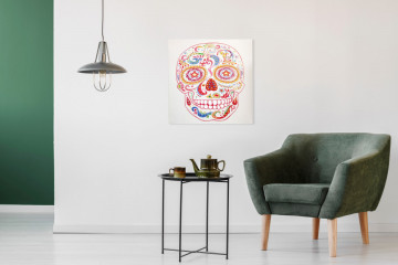 Tablou Skull 90cm x 90cm - Img 4
