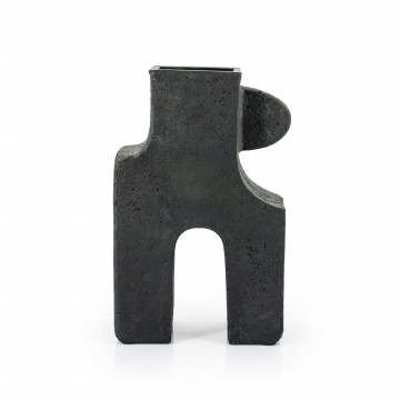 Vaza de ceramica Trib mica neagra 47 cm