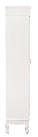 Vitrină Clorine cu 1 ușă și 1 sertar, cu motive florale încrustate, din MDF cu finisaj mat, 50x34x181 cm - Img 4