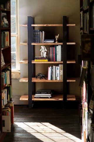 Bibliotecă Artur din lemn de acacia 110 cm - Img 7