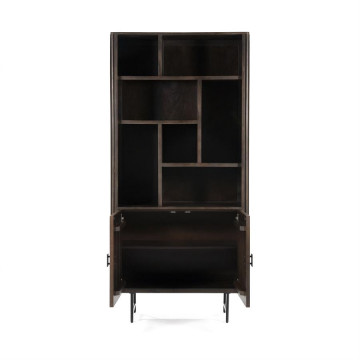 Bibliotecă din lemn de mango Remi 96x200 cm maro - Img 2