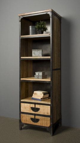 Biblioteca din mango 60x190 cm - Img 2