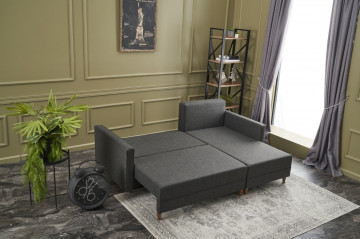Colar Aydam pe dreapta antracit, 3 locuri, extensibil - Img 4