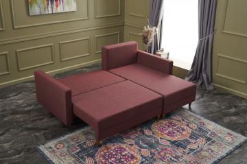 Colar Aydam pe dreapta rosu, 3 locuri, extensibil - Img 4