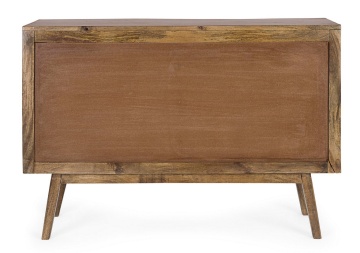 Comodă Sylvester, cu 6 sertare, stil vintage, din lemn de mango, finisaj pe bază de apă, 114 x 40 x 80 cm - Img 4